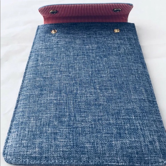 New Herschel Supply Co Sleeve For iPad Mini Air Blue Denim Look Padded - Picture 5 of 6